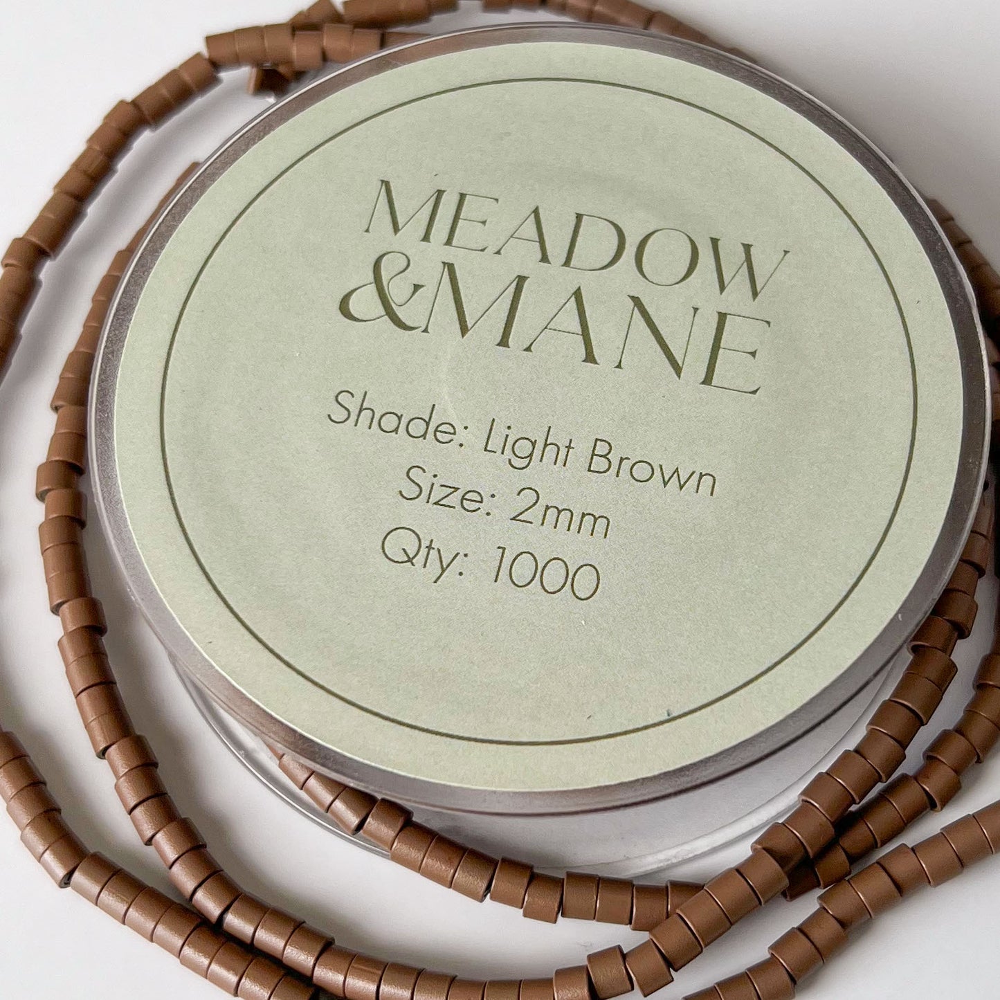 2mm Pre-Strung Beads